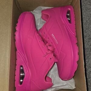 Skechers Women's Hot Pink Air-Cushioned Sneakers